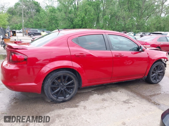 2013 Dodge Avenger SXT with VIN 1C3CDZCB6DN620092, listed as a IAAI auction lot 42119548 with 69,028 mi miles and . Bid and sale history available at DreamBid. Image 14.