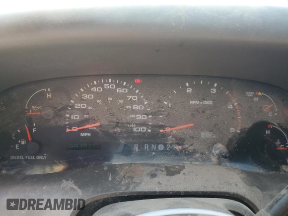 2002 Ford F-350 XL with VIN 1FTSW30F02EB62259, listed as a Copart auction lot 44232015 with 507,871 mi miles and Salvage Title. Bid and sale history available at DreamBid. Image 9.