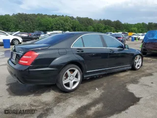 2011 Mercedes-Benz S-Class S 550 with VIN WDDNG8GB1BA387538, listed as a Copart auction lot 54218555 with 255,894 mi miles and Clean Title. Bid and sale history available at carsss.com. Image 3.