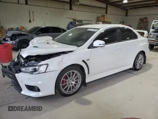 2015 Mitsubishi Lancer Evolution GSR with VIN JA32W8FV0FU016272, listed as a Copart auction lot 50517395 with 89,318 mi miles and Salvage Title. Bid and sale history available at carsss.com. Image 1.