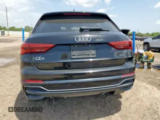 2020 Audi Q3 S line Prestige with VIN WA1FECF33L1043433, listed as a Copart auction lot 61084885 with 58,607 mi miles and Salvage title. Bid and sale history available at DreamBid. Image 6.