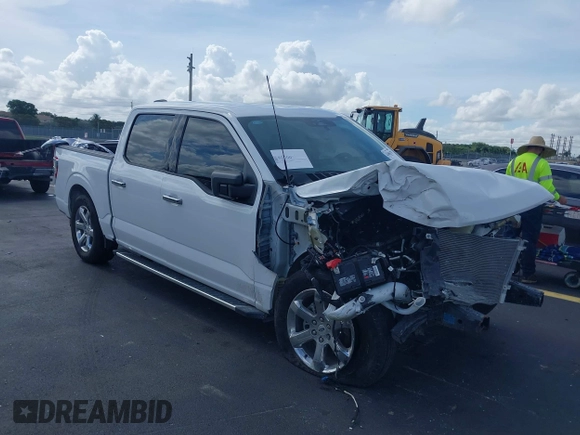 2023 Ford F-150 XL with VIN 1FTEW1C59PKE37513, listed as a IAAI auction lot 42484370 with 16,073 mi miles and . Bid and sale history available at DreamBid. Image 1.