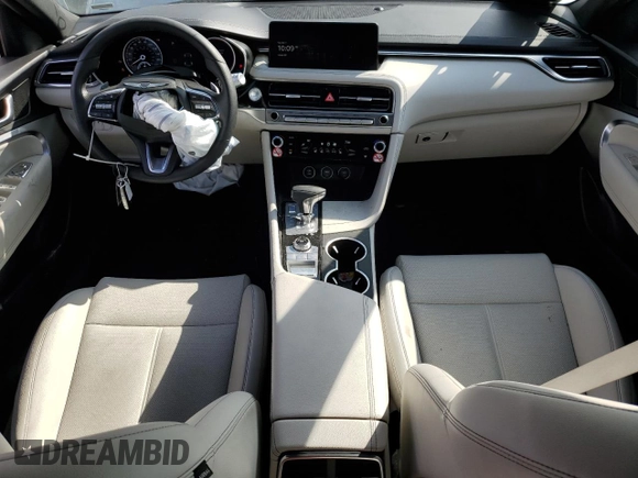2025 Genesis G70 2.5T with VIN KMTG34SC1SU153729, listed as a Copart auction lot 51311795 with 13,251 mi miles and Salvage Title. Bid and sale history available at carsss.com. Image 8.