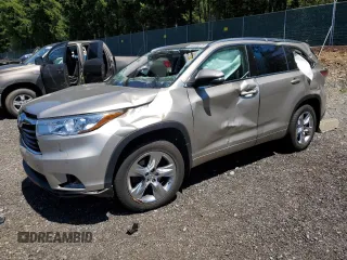 2014 Toyota Highlander Limited with VIN 5TDDKRFH8ES040179, listed as a Copart auction lot 64009075 with 142,094 mi miles and Salvage title. Bid and sale history available at DreamBid. Image 1.