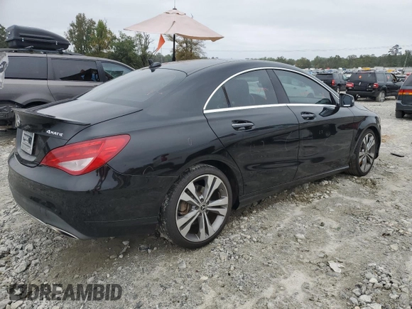2018 Mercedes-Benz CLA 250 with VIN WDDSJ4GB7JN688187, listed as a Copart auction lot 71956543 with 46,204 mi miles and . Bid and sale history available at DreamBid. Image 3.