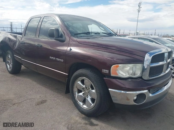 2005 Dodge Ram 1500 SLT with VIN 1D7HA18D05S215506, listed as a IAAI auction lot 41957222 with 143,992 mi miles. Bid and sale history available at carsss.com. Image 1.