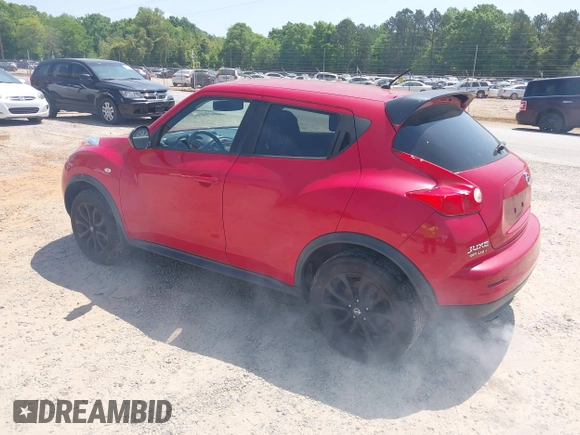 2014 Nissan Juke SL with VIN JN8AF5MV7ET483065, listed as a IAAI auction lot 42076991 with 66,899 mi miles. Bid and sale history available at carsss.com. Image 3.