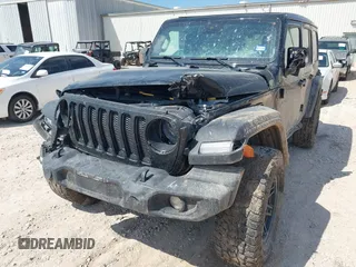 2022 Jeep Wrangler Unlimited Sport with VIN 1C4HJXDG7NW120432, listed as a IAAI auction lot 40498948 with 11,235 mi miles and . Bid and sale history available at DreamBid. Image 6.