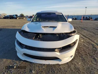 2019 Dodge Charger Scat Pack with VIN 2C3CDXGJXKH520282, listed as a Copart auction lot 87208244 with Not Provided miles and Salvage Title. Bid and sale history available at DreamBid. Image 5.