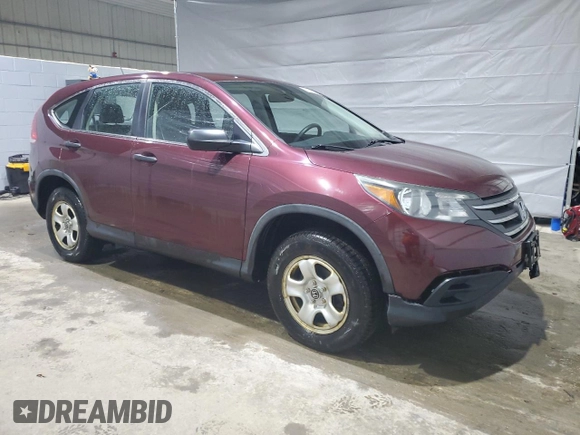 2014 Honda CR-V LX with VIN 5J6RM4H35EL041029, listed as a Copart auction lot 50498975 with 81,185 mi miles and Salvage Title. Bid and sale history available at DreamBid. Image 4.