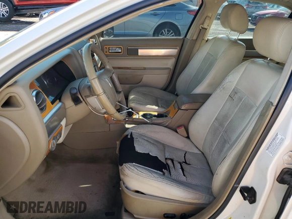 2008 Lincoln MKZ with VIN 3LNHM28T48R610461, listed as a Copart auction lot 48172705 with 169,389 mi miles and Salvage Title. Bid and sale history available at DreamBid. Image 7.