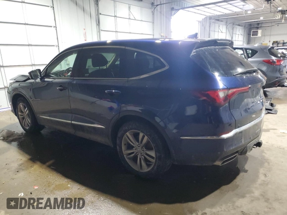 2022 Acura MDX with VIN 5J8YE1H3XNL037380, listed as a Copart auction lot 42343445 with 68,085 mi miles and Salvage Title. Bid and sale history available at carsss.com. Image 2.