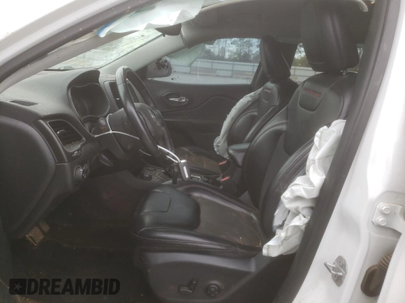 2019 Jeep Cherokee Trailhawk z VIN 1C4PJMBX9KD256968, wystawiony jako Copart lot #51591025 z przebiegiem 110 746 mil mil oraz Szkoda całkowita • Salvage title. Historia ofert i sprzedaży dostępna na DreamBid. Obrazek 7.
