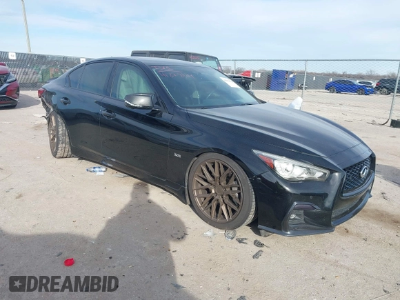 2019 Infiniti Q50 Luxe z VIN JN1EV7AP8KM519419, wystawiony jako IAAI lot #41278134 z przebiegiem 91 902 mil mil oraz . Historia ofert i sprzedaży dostępna na DreamBid. Obrazek 1.