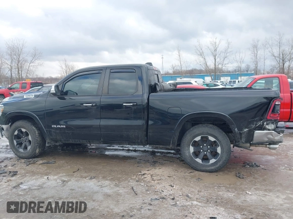 2019 Ram 1500 Laramie with VIN 1C6SRFDT6KN869740, listed as a IAAI auction lot 41563751 with 132,611 mi miles. Bid and sale history available at carsss.com. Image 14.