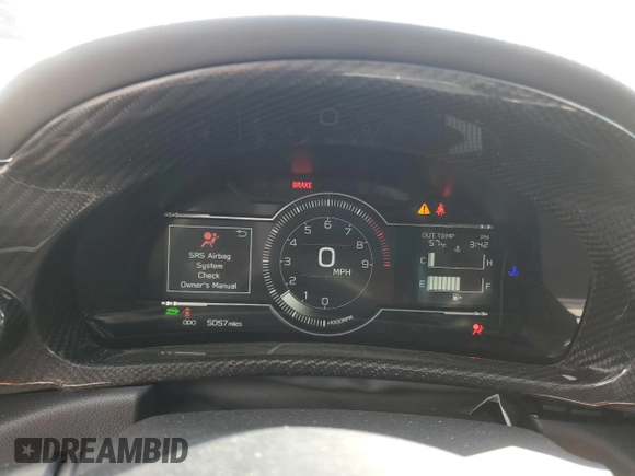 2024 Toyota 86 with VIN JF1ZNBB1XR9754144, listed as a Copart auction lot 48593365 with 5,057 mi miles and Salvage Title. Bid and sale history available at DreamBid. Image 9.