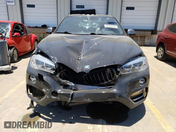 2017 BMW X6 sDrive35i with VIN 5UXKU0C33H0F99864, listed as a Copart auction lot 58706734 with 0 mi miles and Non Repairable. Bid and sale history available at carsss.com. Image 5.