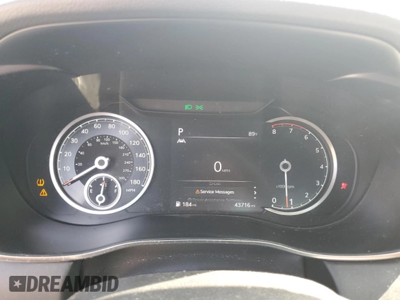 2023 Genesis G70 2.0T with VIN KMTG34TA5PU110175, listed as a Copart auction lot 58297715 with 43,716 mi miles and Salvage title. Bid and sale history available at DreamBid. Image 9.