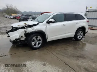 2015 Toyota Highlander Limited z VIN 5TDDKRFH9FS086640, wystawiony jako Copart lot #52096325 z przebiegiem 112 558 mil mil oraz Szkoda całkowita • Salvage title. Historia ofert i sprzedaży dostępna na DreamBid. Obrazek 1.