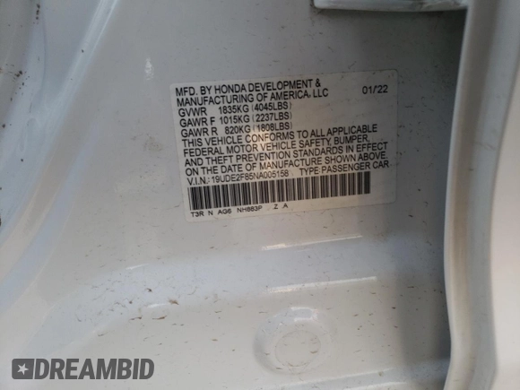 2022 Acura ILX Premium z VIN 19UDE2F85NA005158, wystawiony jako Copart lot #51091305 z przebiegiem 38 488 mil mil oraz Tytuł czysty. Historia ofert i sprzedaży dostępna na DreamBid. Obrazek 13.