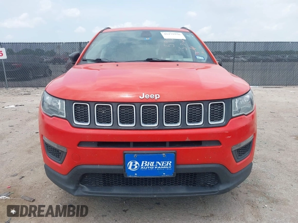 2018 Jeep Compass Sport with VIN 3C4NJCAB0JT461627, listed as a IAAI auction lot 42279936 with 126,930 mi miles and . Bid and sale history available at DreamBid. Image 12.