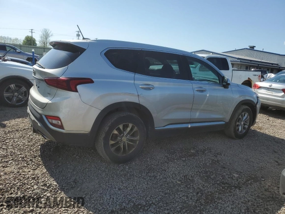 2020 Hyundai Santa Fe SE with VIN 5NMS2CAD1LH166747, listed as a Copart auction lot 57093145 with 62,744 mi miles and Salvage title. Bid and sale history available at DreamBid. Image 3.