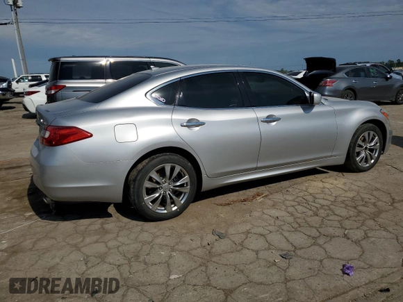 2012 Infiniti M with VIN JN1BY1AR3CM396736, listed as a Copart auction lot 60835404 with 197,714 mi miles and Clean Title. Bid and sale history available at carsss.com. Image 3.