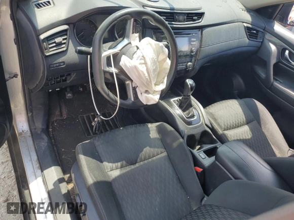 2017 Nissan Rogue S with VIN KNMAT2MV8HP545864, listed as a Copart auction lot 61584795 with Not provided miles and Salvage title. Bid and sale history available at DreamBid. Image 8.