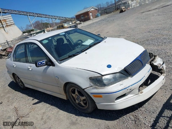 2002 Mitsubishi Lancer OZ-Rally with VIN JA3AJ86E42U039140, listed as a IAAI auction lot 41853888 with 328,181 mi miles. Bid and sale history available at carsss.com. Image 1.