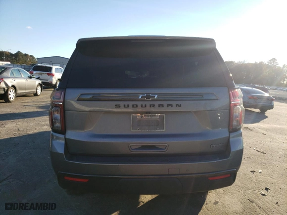 2022 Chevrolet Suburban Z71 with VIN 1GNSKDKD8NR117510, listed as a Copart auction lot 80980744 with 77,519 mi miles and Salvage Title. Bid and sale history available at carsss.com. Image 6.