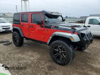 2014 Jeep Wrangler Unlimited Sport with VIN 1C4BJWDG4EL115321, listed as a Copart auction lot 51297255 with 176,685 mi miles and Salvage Title. Bid and sale history available at carsss.com. Image 4.