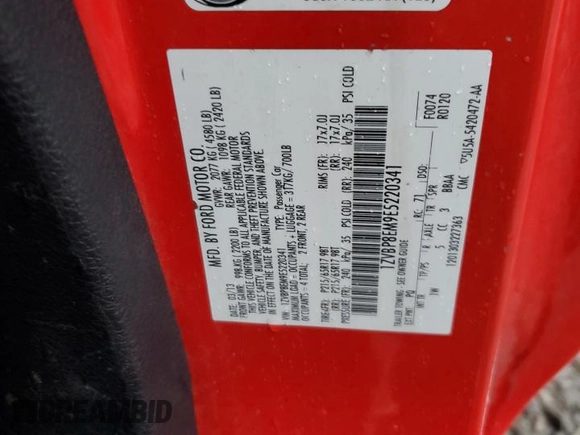 2014 Ford Mustang V6 with VIN 1ZVBP8EM9E5220341, listed as a Copart auction lot 51647565 with Not Provided miles and Clean Title. Bid and sale history available at carsss.com. Image 12.