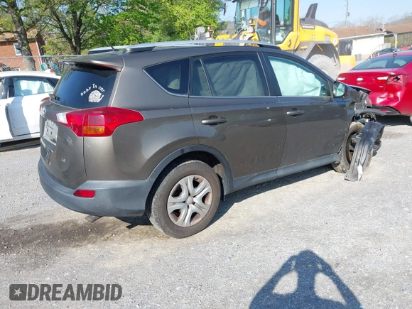 2013 Toyota RAV4 LE with VIN 2T3ZFREV3DW011400, listed as a IAAI auction lot 42024251 with 143,058 mi miles. Bid and sale history available at carsss.com. Image 4.