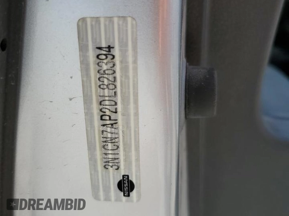 2013 Nissan Versa SV with VIN 3N1CN7AP2DL826394, listed as a Copart auction lot 63488554 with 131,940 mi miles and Salvage title. Bid and sale history available at DreamBid. Image 13.
