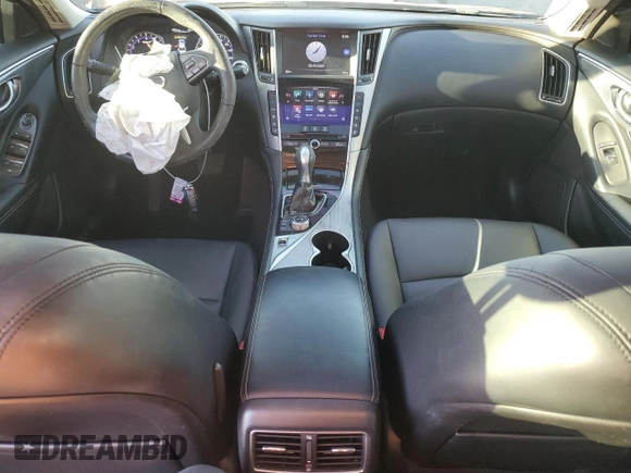 2016 Infiniti Q50 2.0t Premium with VIN JN1CV7AR4GM251873, listed as a Copart auction lot 46532635 with 90,028 mi miles and Salvage Title. Bid and sale history available at carsss.com. Image 8.