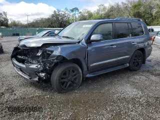 2014 Lexus LX 570 with VIN JTJHY7AXXE4144457, listed as a Copart auction lot 46727525 with 91,549 mi miles and Salvage Title. Bid and sale history available at DreamBid. Image 1.