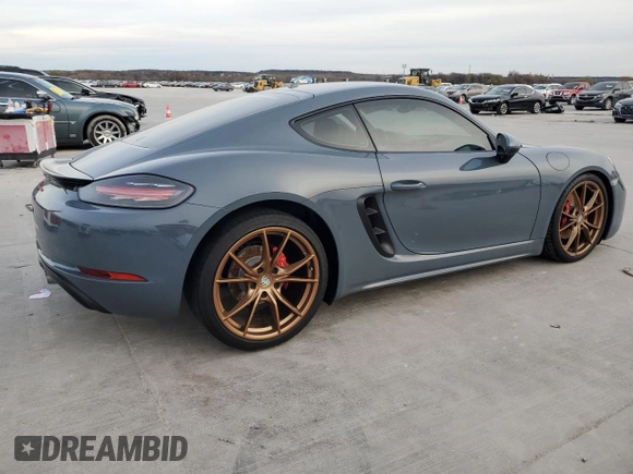 2018 Porsche 718 Cayman z VIN WP0AA2A89JK262316, wystawiony jako Copart lot #85058764 z przebiegiem Nie podano mil oraz Szkoda całkowita • Salvage title. Historia ofert i sprzedaży dostępna na DreamBid. Obrazek 3.