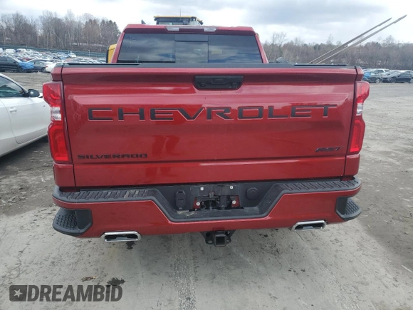 2024 Chevrolet Silverado 1500 RST with VIN 1GCUDEE82RZ258398, listed as a Copart auction lot 52103005 with 12,953 mi miles and Salvage Title. Bid and sale history available at carsss.com. Image 6.