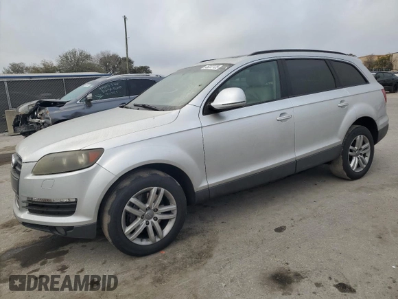 2008 Audi Q7 3.6L with VIN WA1AY74L08D033850, listed as a Copart auction lot 45222125 with 148,940 mi miles and Salvage Title. Bid and sale history available at carsss.com. Image 1.