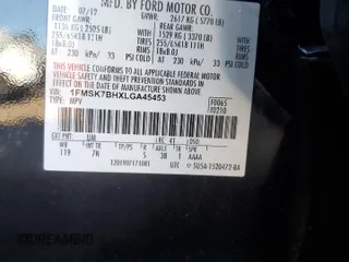 2020 Ford Explorer with VIN 1FMSK7BHXLGA45453, listed as a Copart auction lot 88759705 with 142,141 mi miles and Salvage Title. Bid and sale history available at carsss.com. Image 15.