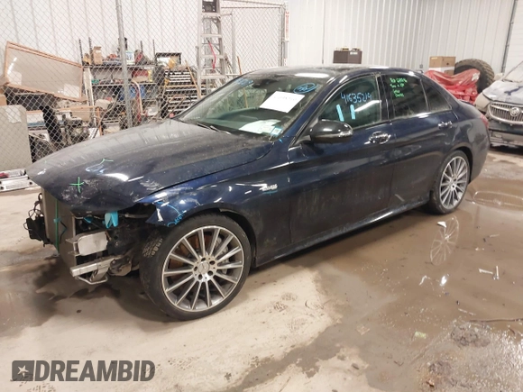 2017 Mercedes-Benz C 43 AMG with VIN 55SWF6EB0HU197074, listed as a IAAI auction lot 41635219 with 77,980 mi miles and . Bid and sale history available at DreamBid. Image 2.