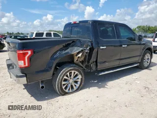 2016 Ford F-150 XL with VIN 1FTEW1CF5GKD21833, listed as a Copart auction lot 61985625 with 178,559 mi miles and Salvage title. Bid and sale history available at DreamBid. Image 3.