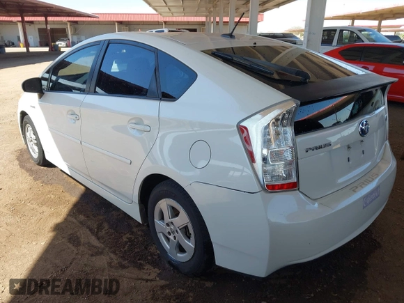 2010 Toyota Prius II with VIN JTDKN3DU6A0107841, listed as a IAAI auction lot 41907477 with 169,554 mi miles. Bid and sale history available at carsss.com. Image 3.