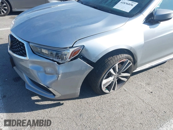 2020 Acura TLX w/Technology Pkg with VIN 19UUB2F4XLA002467, listed as a IAAI auction lot 41836856 with 49,127 mi miles. Bid and sale history available at carsss.com. Image 6.