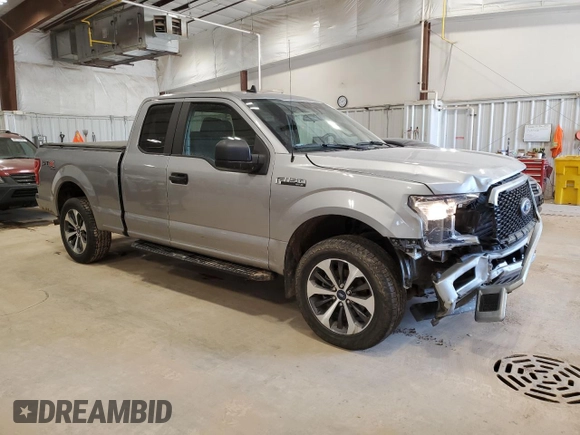 2020 Ford F-150 XL with VIN 1FTEX1EP6LKE18195, listed as a Copart auction lot 49066725 with 72,942 mi miles and Salvage Title. Bid and sale history available at carsss.com. Image 4.