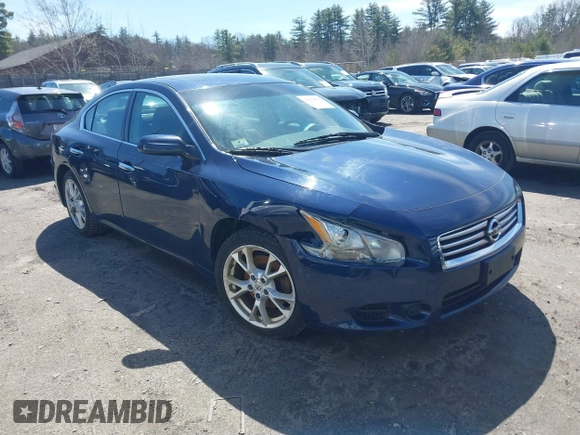 2013 Nissan Maxima SV with VIN 1N4AA5AP9DC805516, listed as a IAAI auction lot 42028936 with 174,555 mi miles and . Bid and sale history available at DreamBid. Image 1.