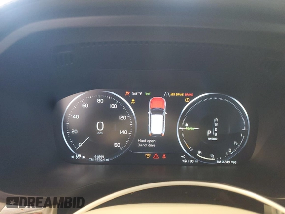 2018 Volvo XC60 Inscription Expression with VIN YV4BR0DL9J1080572, listed as a Copart auction lot 53522305 with 91,899 mi miles and Clean title. Bid and sale history available at DreamBid. Image 9.