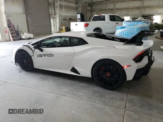 2023 Lamborghini Huracan z VIN ZHWUA6ZX2PLA25552, wystawiony jako Copart lot #60155094 z przebiegiem 1142 mil mil oraz Szkody całkowita. Historia ofert i sprzedaży dostępna na DreamBid. Obrazek 2.