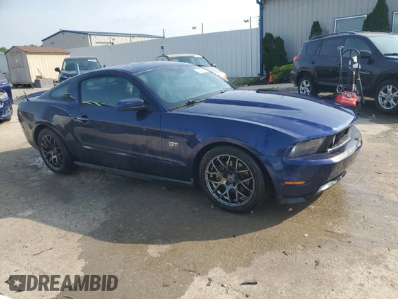 2010 Ford Mustang GT with VIN 1ZVBP8CH2A5134286, listed as a Copart auction lot 54556825 with 132,231 mi miles and Salvage Title. Bid and sale history available at DreamBid. Image 4.