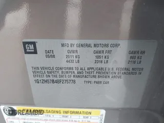 2008 Chevrolet Malibu 1LT with VIN 1G1ZH57B48F275778, listed as a IAAI auction lot 41331471 with 168,931 mi miles and . Bid and sale history available at DreamBid. Image 9.
